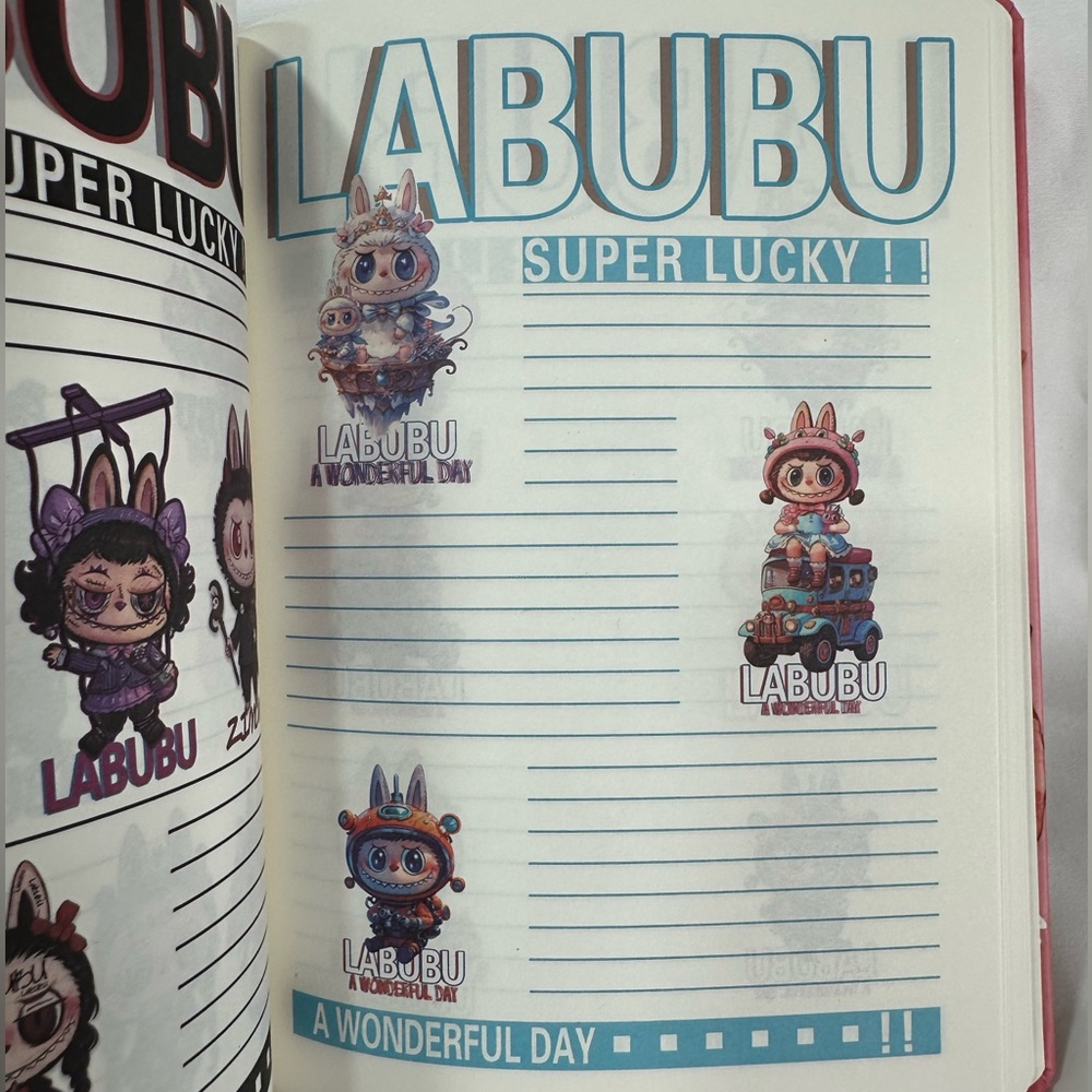 Labubu The Monsters LABUBU Marionette Hardcover 8x6 Notebook - Picture 3 of 5